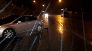 Porsche влетел в Toyota в Алматы: водитель скрылся с места аварии