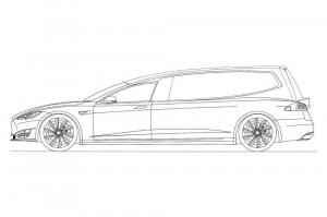 В России запатентовали катафалк на базе Tesla Model S