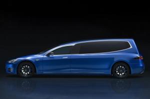 В России запатентовали катафалк на базе Tesla Model S
