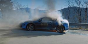 Возгорание спорткара Alpine на передаче Top Gear показали на видео