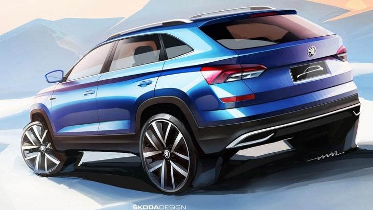 Skoda показала скетчи нового кроссовера Kamiq

