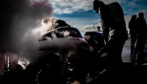 Попытка установить рекорд скорости на Suzuki Hayabusa с паровым приводом
