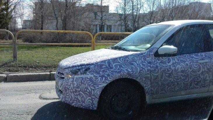 Обновлённую LADA Kalina сфотографировали на тестах