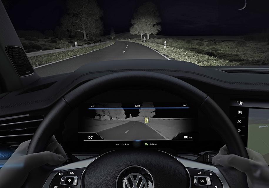 Volkswagen рассказал о системе ночного видения Touareg