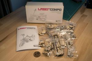 Деревянная моделька скутера Laser Compo