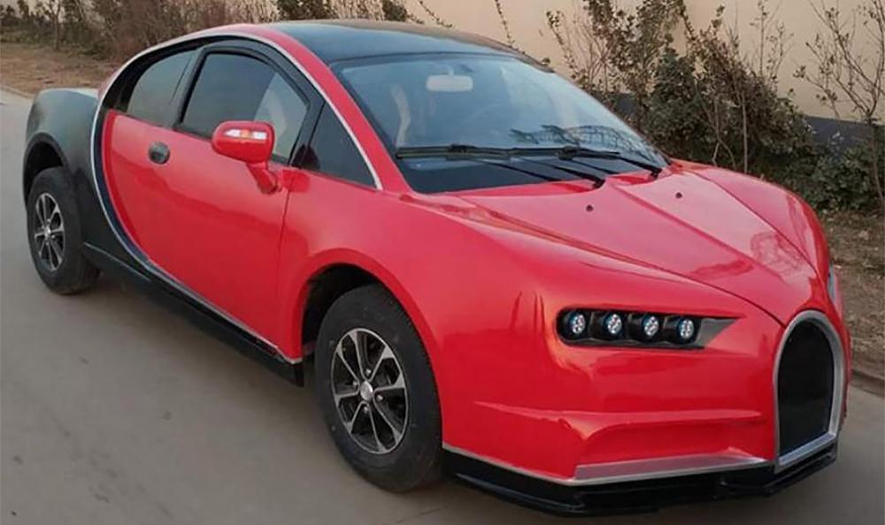 В Китае построили копию Bugatti Chiron за 5 тысяч долларов