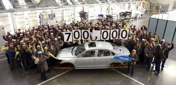 Завод Volkswagen в Чаттануге выпустил 700 000-й седан Passat