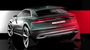 Кроссовер Audi Q8 дебютировал на официальном эскизе