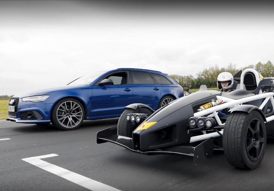 Видео: универсал Audi RS6 устроил гонку против Ariel Atom