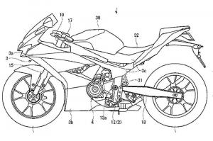 Патентные схемы Suzuki GSX-R300