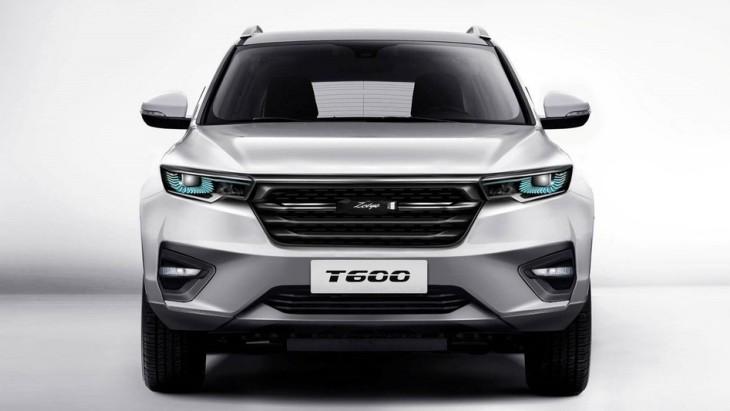 Кроссовер Zotye T600 нового поколения рассекречен официально