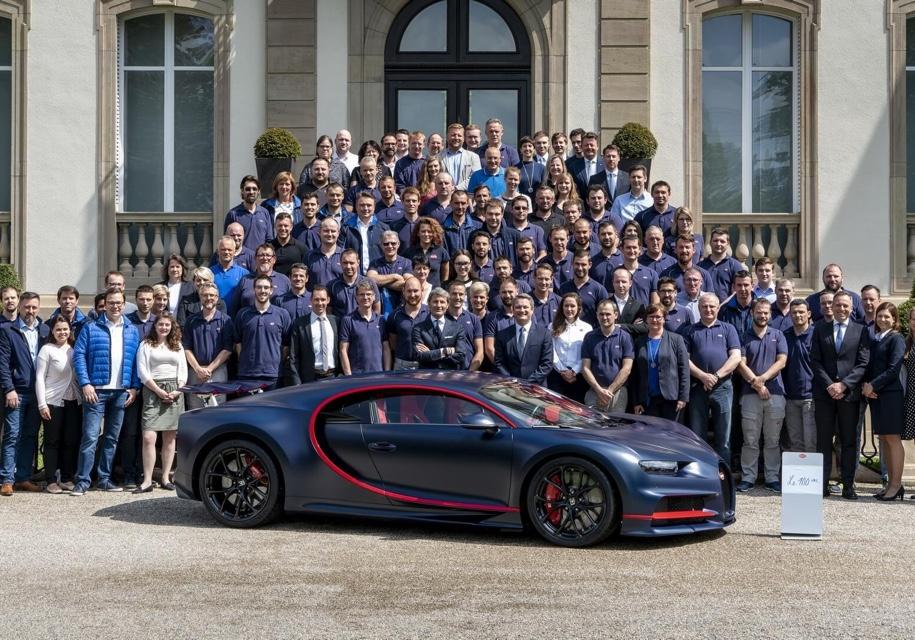 Марка Bugatti выпустила юбилейный 100-й «Широн»
