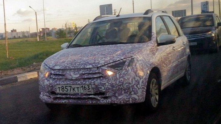 Обновленный универсал LADA Kalina сфотографировали на тестах