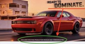 Dodge признал свои суперкары слабее электромобилей