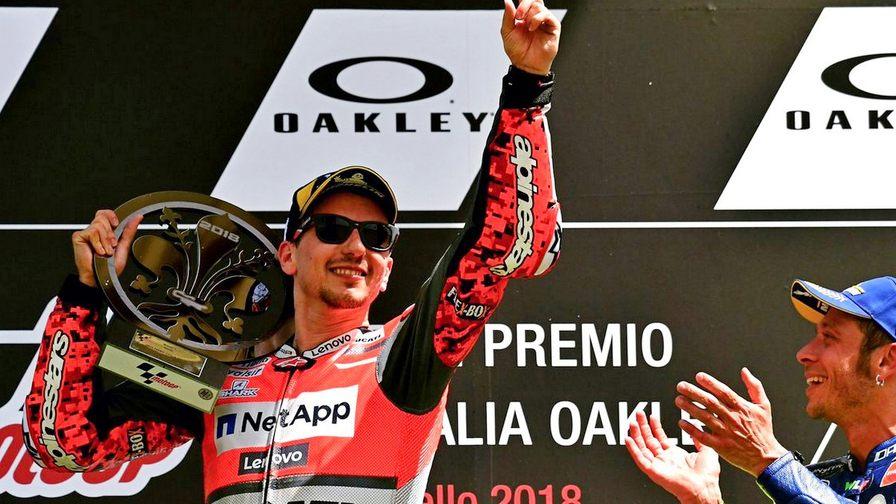 Хорхе Лоренсо одержал первую победу в составе Ducati