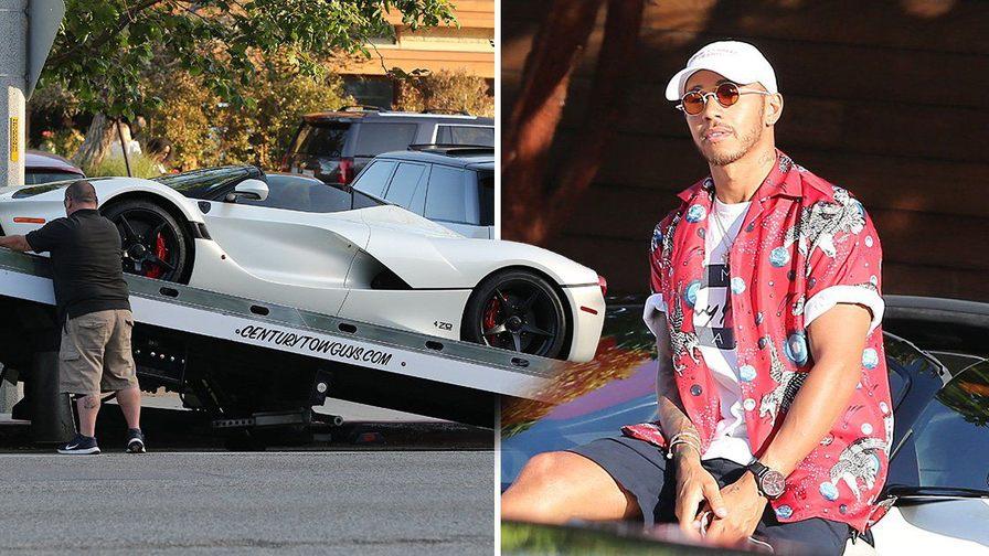 Видео: Ferrari Льюиса Хэмилтона сломалась, и ее пришлось эвакуировать
