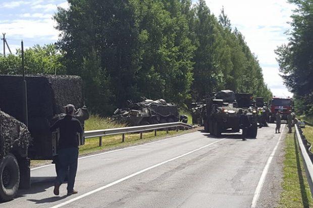 В Литве из-за столкновения четырех бронемашин пострадали 13 военных НАТО