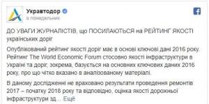 Как украинские чиновники отреагировали на мировой рейтинг качества дорог