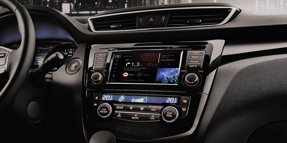 Российские Nissan X-Trail и Qashqai получили мультимедиа от «Яндекса»