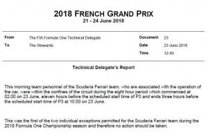 Ferrari не наказали за нарушение комендантского часа