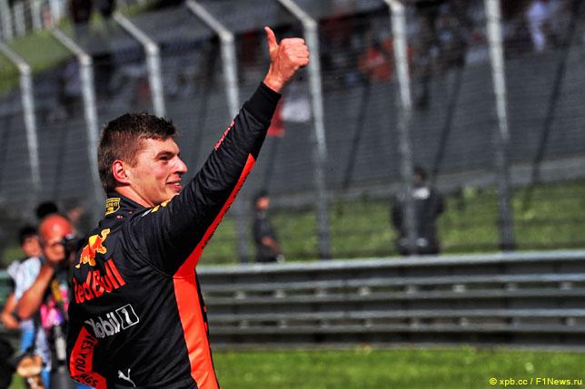 Макс Ферстаппен: Я очень рад победе на Red Bull Ring!