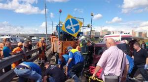 В Москве в крупном ДТП пострадали пять человек