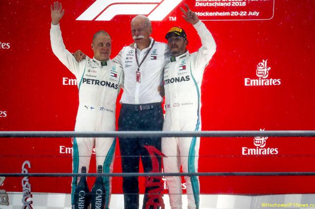 Победный дубль Mercedes в Хоккенхайме