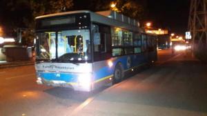 Автобус протаранил легковушку в Алматы