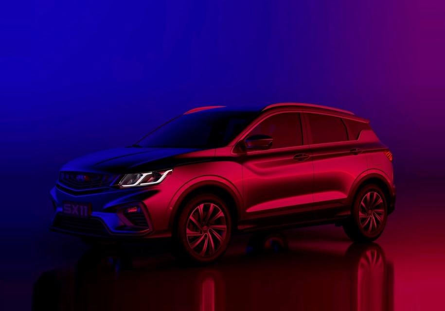 Новый кроссовер Geely показали без камуфляжа
