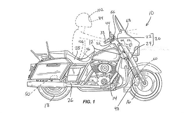Компания Harley-Davidson патентует систему автоматического экстренного торможения