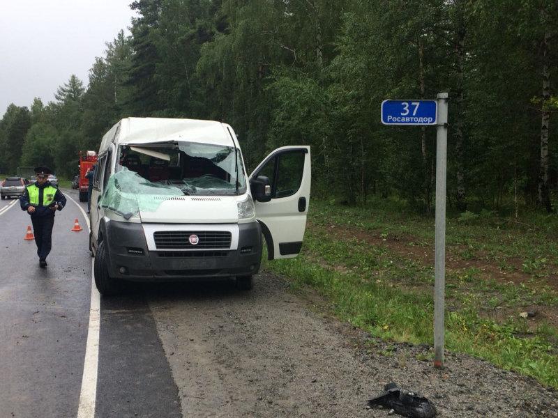 В Иркутской области в ДТП с маршруткой пострадали десять человек