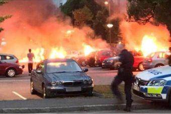 В Швеции произошли массовые поджоги автомобилей
