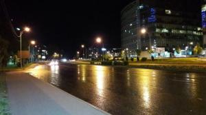 Автомобиль перевернулся из-за мокрого асфальта в Алматы