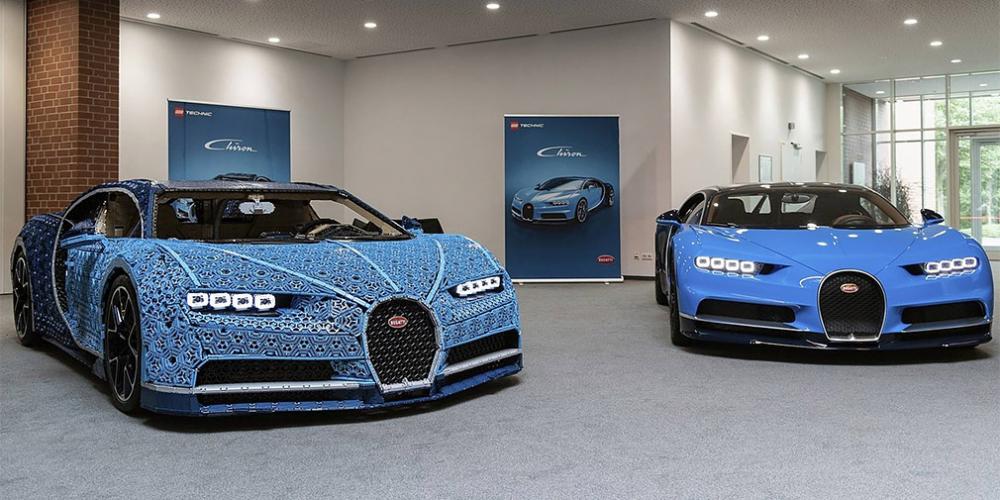 Lego представила полноразмерную копию Bugatti Chiron
