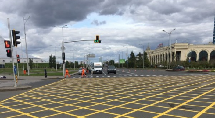 "Вафельница" появилась на дорогах Астаны