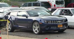 Уникальный универсал Chevrolet Camaro засняли на дорогах