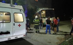 В Туле троллейбус въехал в пятиэтажку
