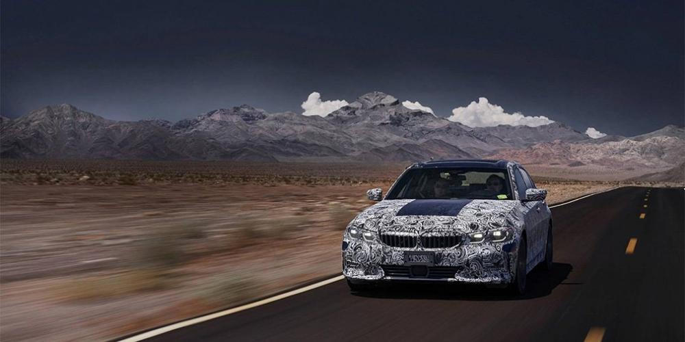 BMW показала испытания новой 3-Series в Долине Смерти