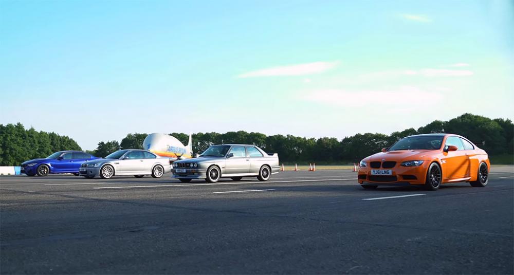 Видео: BMW M3 разных поколений сразились в дрэге