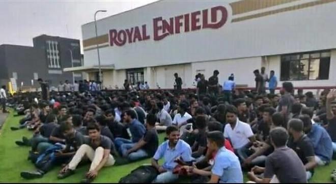 Забастовка работников на заводах Yamaha и Royal Enfield в Индии