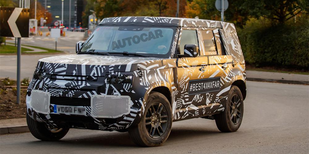 Новый Land Rover Defender впервые замечен на тестах