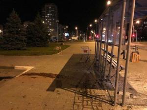 В Минске пьяный водитель протаранил остановку