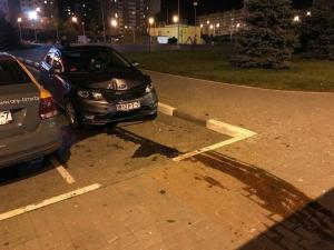 В Минске пьяный водитель протаранил остановку