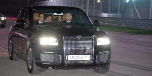 Путин проехал на седане Aurus по гоночной трассе в Сочи