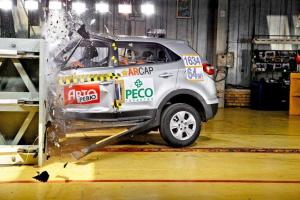 В России провели краш-тест Hyundai Creta с малым перекрытием