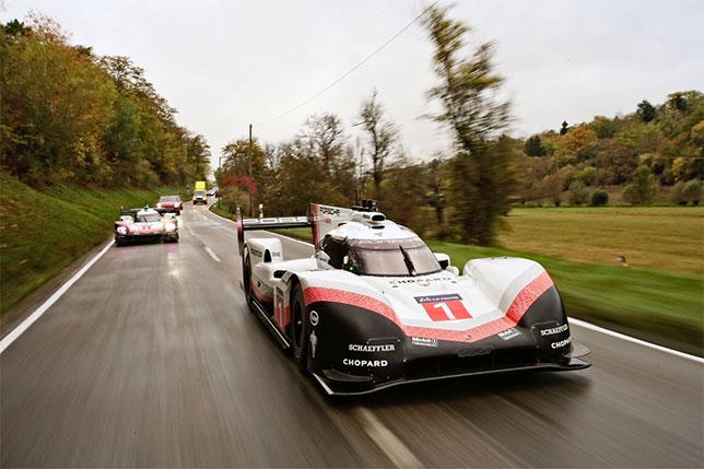 Уэббер проехал на Porsche 919 Hybrid по обычным дорогам
