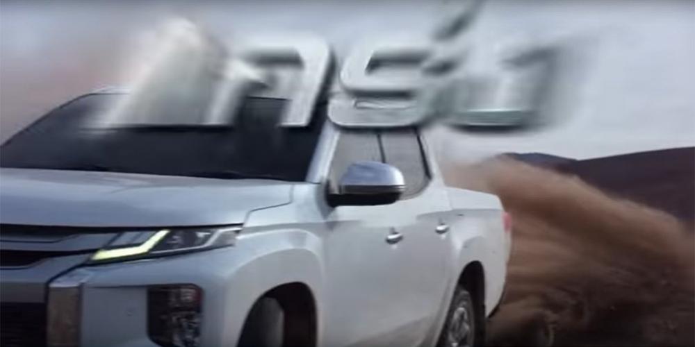 Обновленный Mitsubishi L200 показали на видео