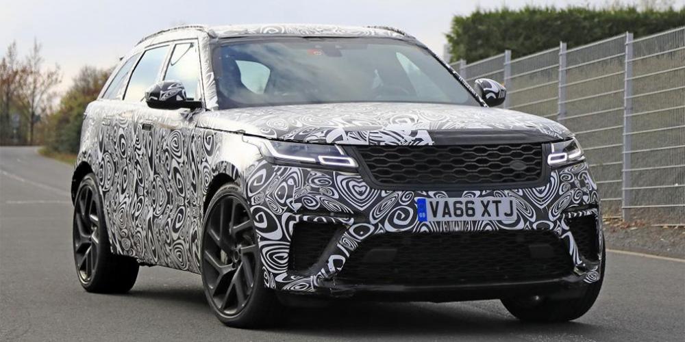 Спортивную версию Range Rover Velar заметили на Нюрбургринге