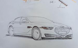Дизайнер нарисовал обновленный Genesis G90 после закрытой презентации