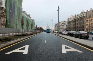 В Москве появилась первая двойная выделенная полоса